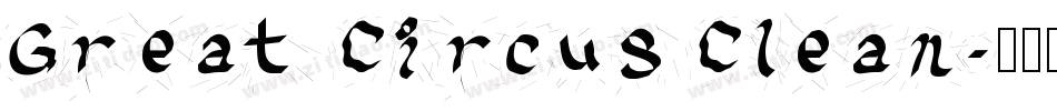 Great Circus Clean字体转换
